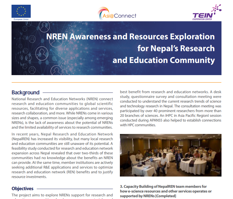 [Case Study] NREN Awareness and Resources Exploration for Nepal’s Research and Education Community (2023.08) 썸네일